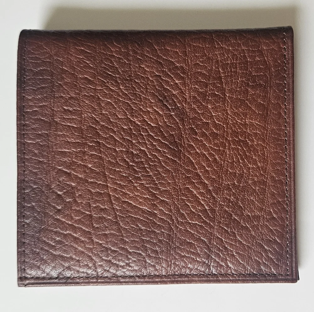 Men's Vintage BillFold Wallet, Cowhide Leather by Amity, Made in the USA